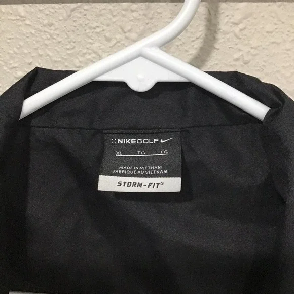 Nike Golf Storm-FIT Men's XL Jacket Blue/Black Waterproof Windbreaker Rain Shell - Picture 2 of 5